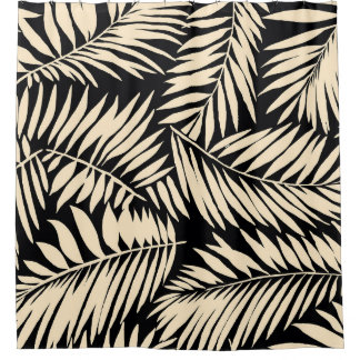 Palmblad : naadloos patroon douchegordijn