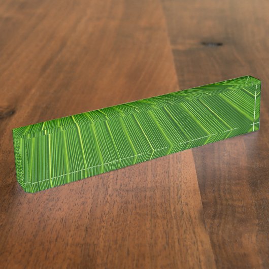 Palmblad Naambordje (Zijkant)