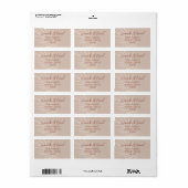 Palmblad Retouradres Etiket (Full Sheet)