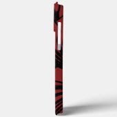 Palmblad - rood & zwart bloemontwerp Case-Mate iPhone case (Achterkant / Links)