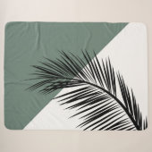 Palmblad Sherpa Deken (Voorkant (horizontaal))