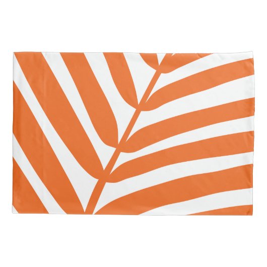 Palmblad Sinaasappel Kussensloop (Achterkant)