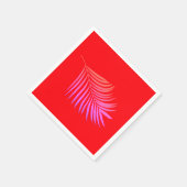 Palmblad Sinaasappel Roze Verjaardag Afstuderen br Servet (Hoek)