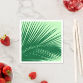 Palmblad - smaragd en kalkgroen servet (Insitu)