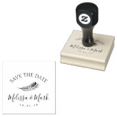 Palmblad Strand Save the Date Stempel (Gestempeld)