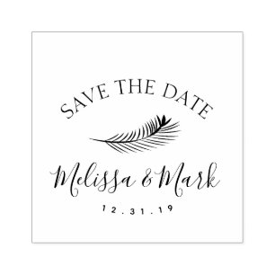 Palmblad Strand Save the Date    Stempel