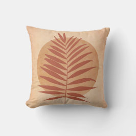 Palmblad Terracotta Kussen