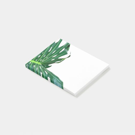 Palmblad, tropisch gebladerte, jungle regenwoud post-it® notes (Schuin)