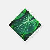 Palmblad tropisch gebladerte oerwoud gebladerte servet (Hoek)