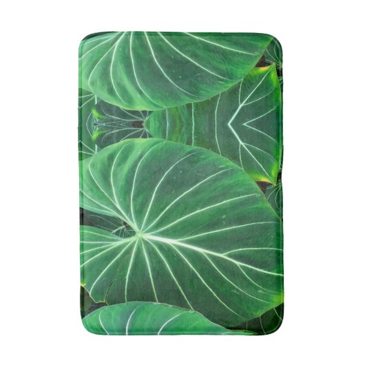 Palmblad, tropisch gebladerte, oerwoud regenwoud badmat (Voorkant Verticaal)