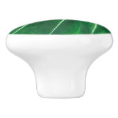 Palmblad, tropisch gebladerte, oerwoud regenwoud keramische knop (Zijkant)