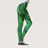 Palmblad, tropisch gebladerte, oerwoud regenwoud leggings (Rechts)