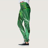 Palmblad, tropisch gebladerte, oerwoud regenwoud leggings (Links)