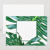 Palmblad, tropisch gebladerte personaliseren kaart (Voorkant / Achterkant)