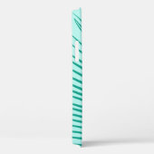 Palmblad - Turquoise en aqua Case-Mate iPhone Case (Achterkant / Rechts)