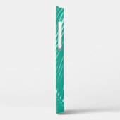 Palmblad - Turquoise en aqua Case-Mate iPhone Case (Achterkant / Links)