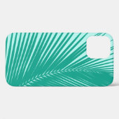 Palmblad - Turquoise en aqua Case-Mate iPhone Case (Achterkant (horizontaal))