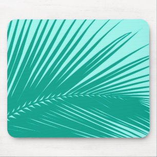 Palmblad - Turquoise en aqua Muismat