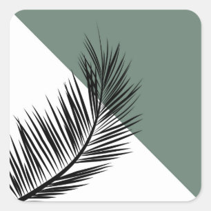 Palmblad Vierkante Sticker