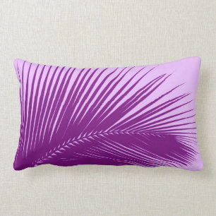 Palmblad - violet en lavendel kussen