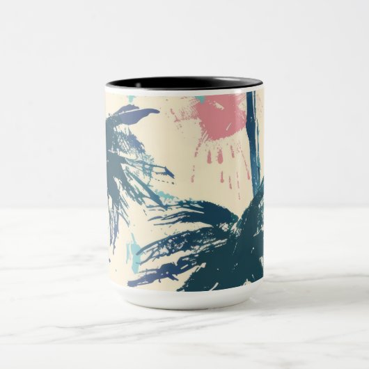 palmblad-waterglas mok (Midden)