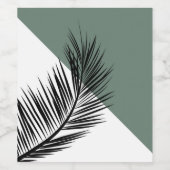 Palmblad Wijn Etiket (Enkel label)