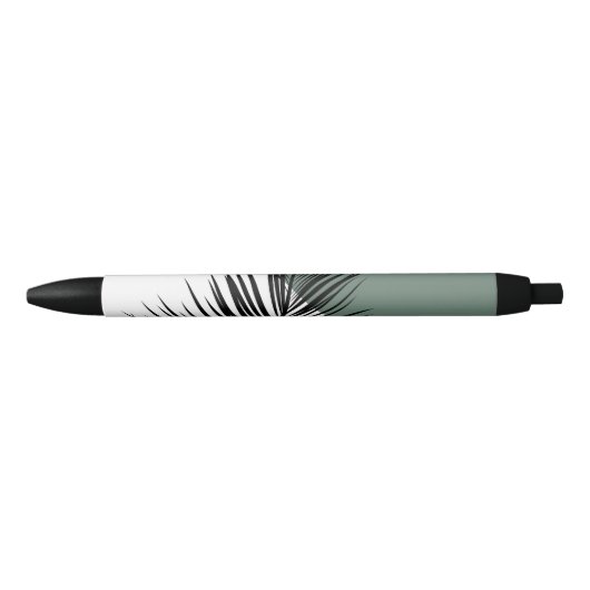 Palmblad Zwarte Inkt Pen (Voorkant)