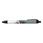 Palmblad Zwarte Inkt Pen (Bovenkant)