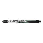 Palmblad Zwarte Inkt Pen (Achterkant)