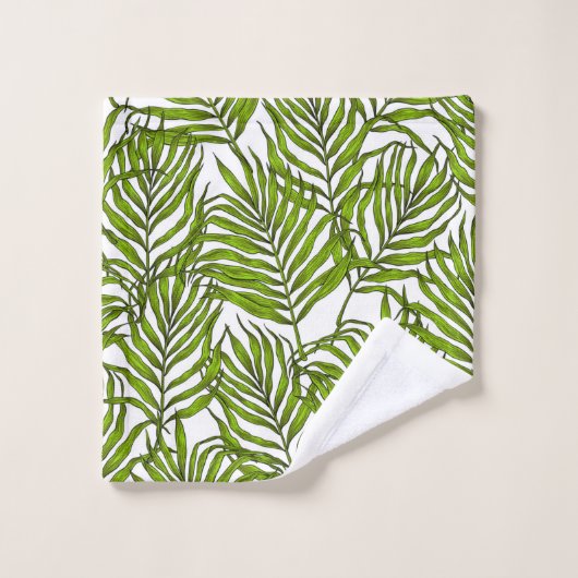 Palmbladeren Bad Handdoek (Wasdoekje)