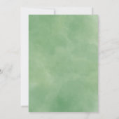 Palmbladeren bloesem | Moderne tropische bruiloft Kaart (Achterkant)