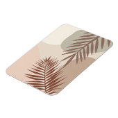 Palmbladeren, Boho Abstract Geometrische Kunst Magneet (Linkerzijde)