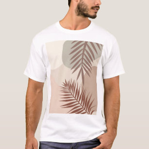 Palmbladeren, Boho Abstract Geometrische Kunst T-shirt