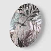 Palmbladeren, bomen, tropisch, botanisch grote klok (Hoek)
