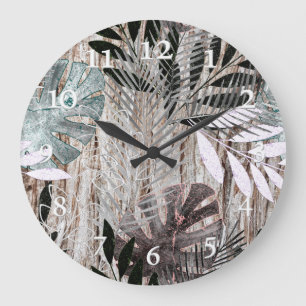 Palmbladeren, bomen, tropisch, botanisch grote klok