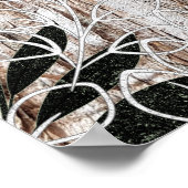 Palmbladeren, bomen, tropisch, botanisch poster (Hoek)