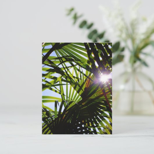 Palmbladeren Briefkaart (Staand voorkant)
