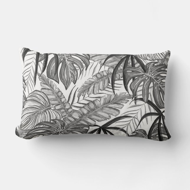 Palmbladeren Buitenste Kussen 33 x 53 cm (Voorkant)