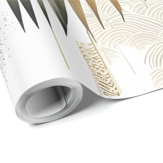 Palmbladeren Cadeaupapier (Rol Hoek)