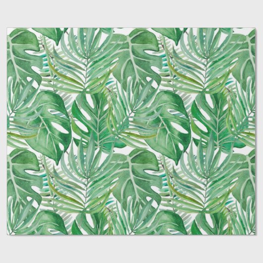 Palmbladeren Cadeaupapier (Vlak)