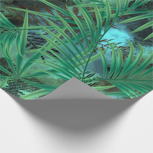 Palmbladeren Cadeaupapier (Hoek)