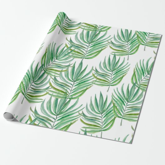 Palmbladeren Cadeaupapier (Uitgerold)
