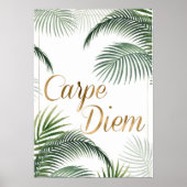 Palmbladeren Carpe Diem Poster (Voorkant)