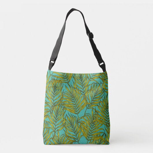 Palmbladeren Crossbody Tas (Achterkant)