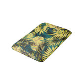 Palmbladeren: donker tropisch badmat (Gekanteld)