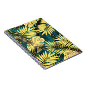 Palmbladeren: donker tropisch notitieboek (Rechterzijde)