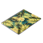 Palmbladeren: donker tropisch notitieboek (Linkerzijde)