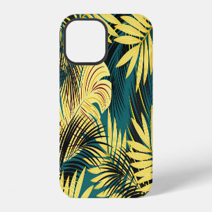 Palmbladeren: Donkere Vintage Tropisch iPhone 12 Hoesje