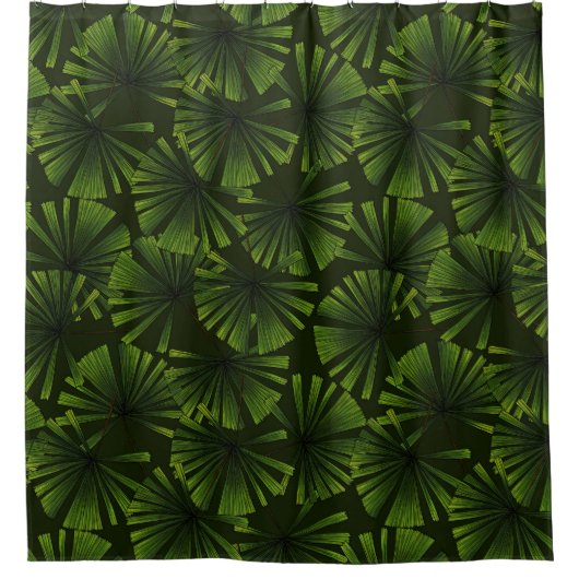 Palmbladeren Douchegordijn (Voorkant)