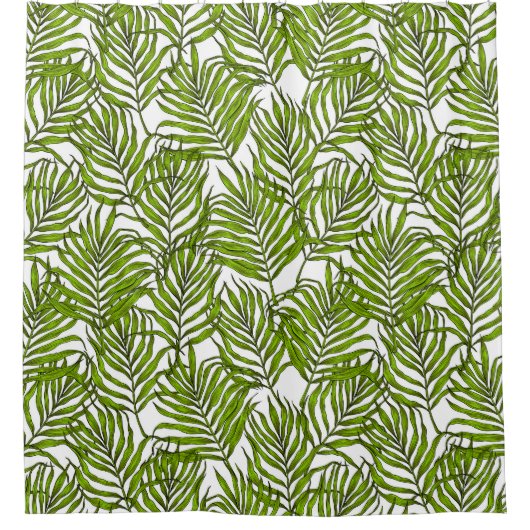 Palmbladeren Douchegordijn (Voorkant)